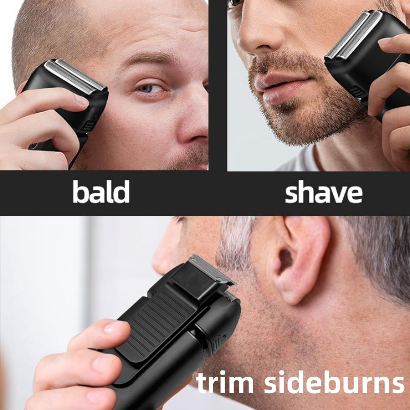 🧔✂️ Tondeuse Électrique Multifonction 3 en 1 – Rasage &amp; Entretien