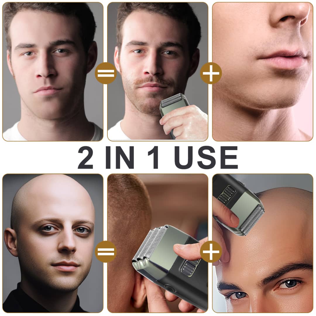 🧔✂️ Tondeuse Électrique Multifonction 3 en 1 – Rasage &amp; Entretien