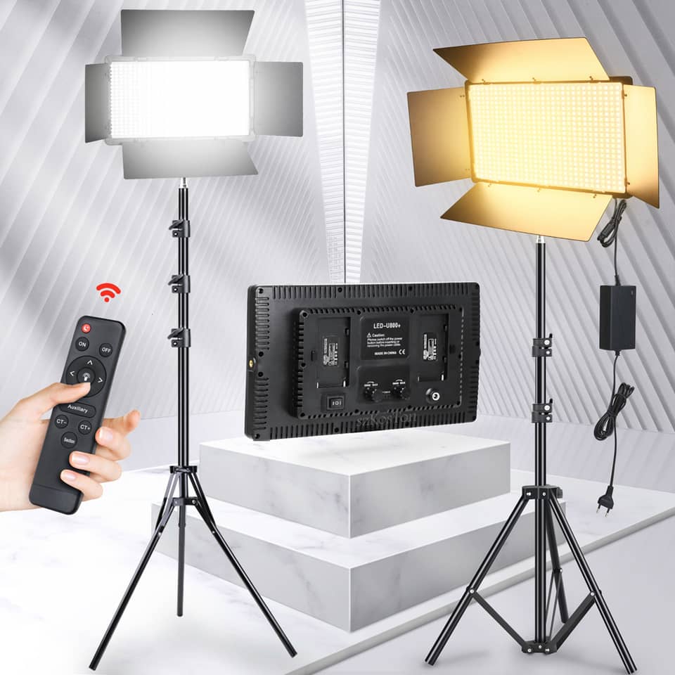 💡 Kit Éclairage Studio Professionnel – LED avec Trépied Réglable
