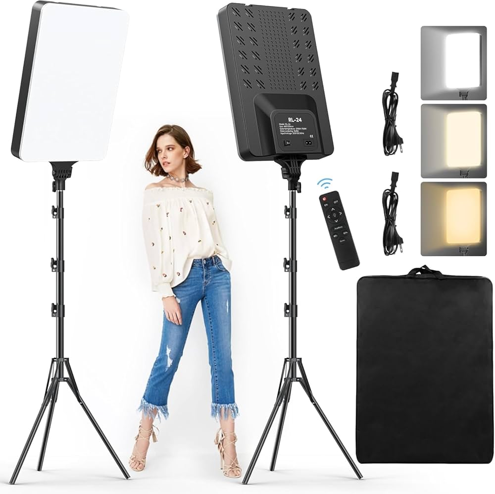 💡 Kit Éclairage Studio Professionnel – LED avec Trépied Réglable