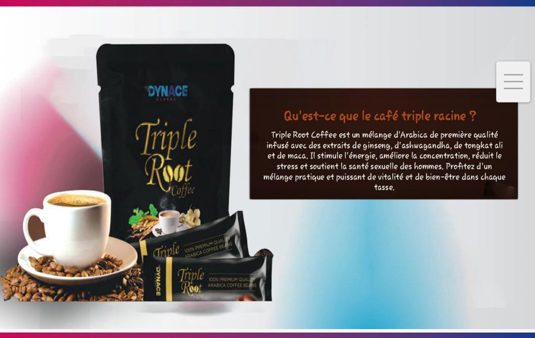 ☕ Dynace Triple Root Coffee – Café Énergie &amp; Vitalité 🌱