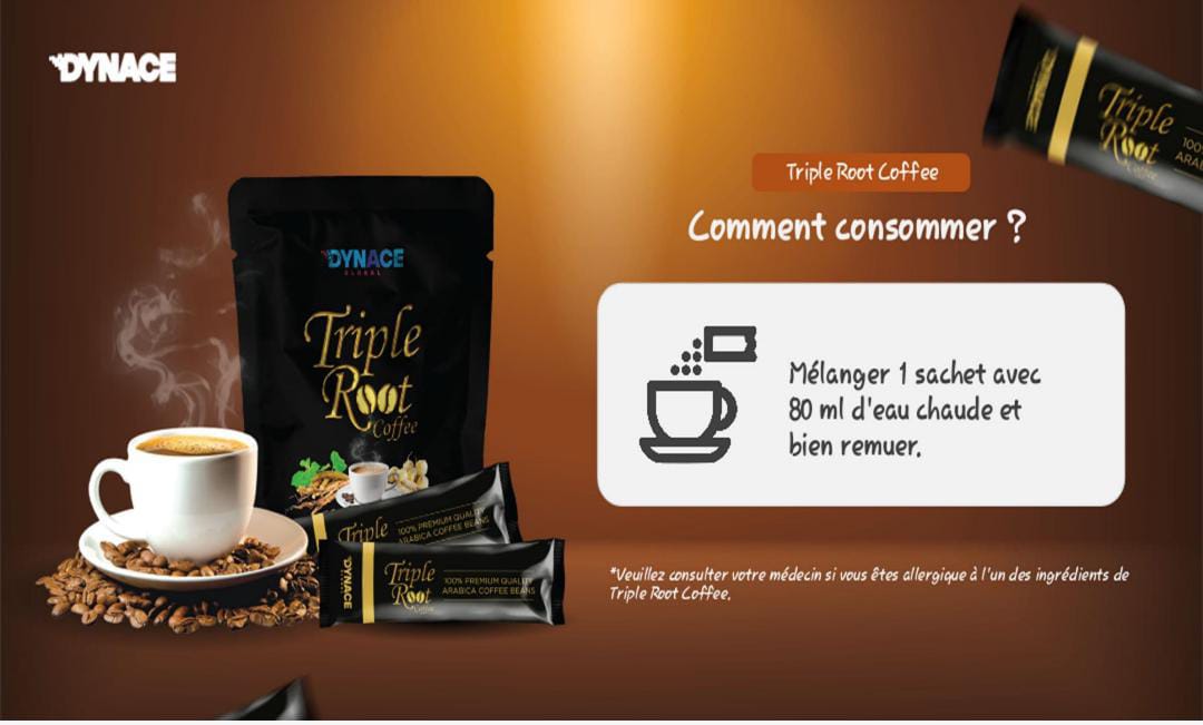 ☕ Dynace Triple Root Coffee – Café Énergie &amp; Vitalité 🌱