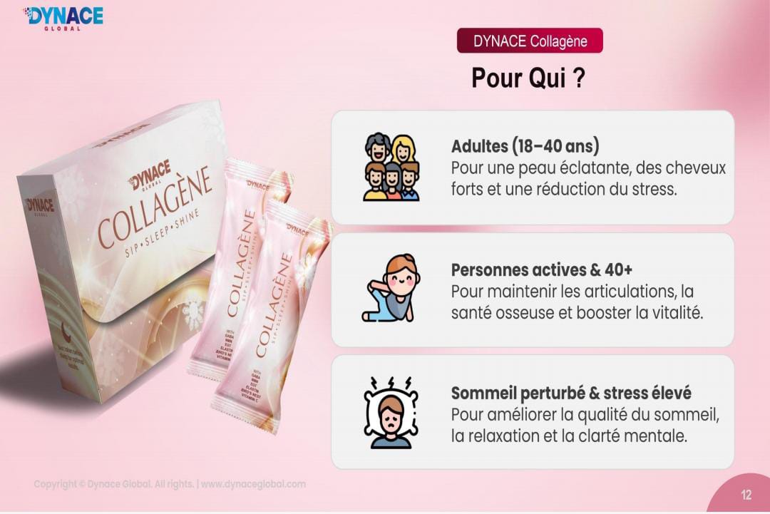 ✨ Dynace Collagène – Sip • Sleep • Shine ✨